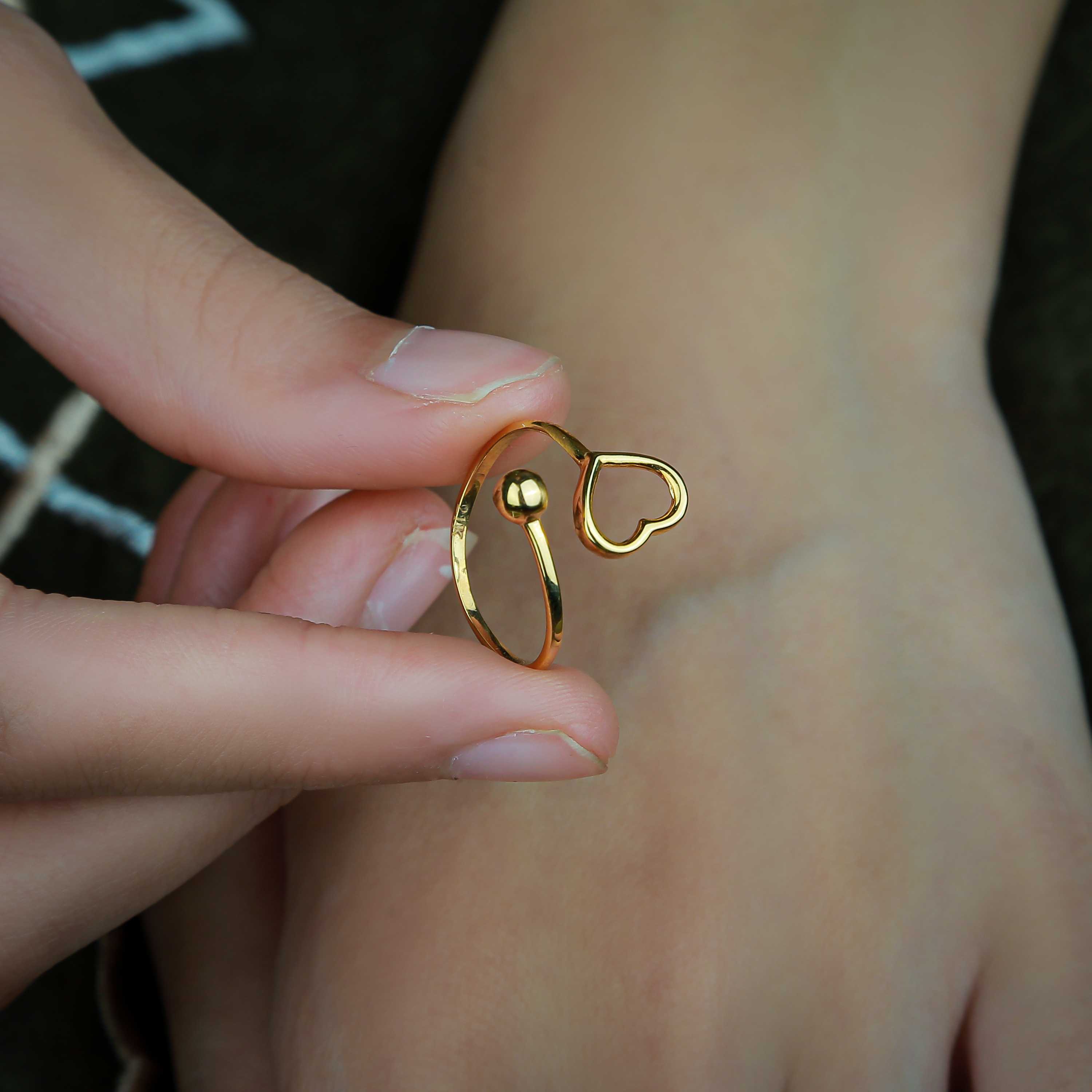 21 karat gold ring, Turkish made - (H-0311)